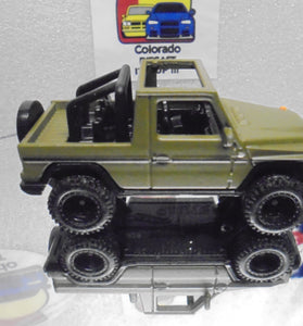 LOOSE HOT WHEELS GREEN 1991 MERCEDES G-CLASS w/RR'S
