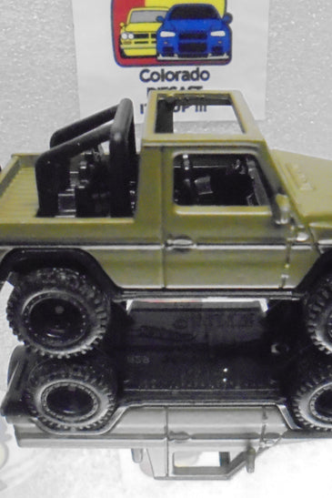 LOOSE HOT WHEELS GREEN 1991 MERCEDES G-CLASS w/RR'S