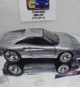 LOOSE HOT WHEELS CHASE SILVER FERRARI 288 GTO w/RR'S WHITE POR INITIALS