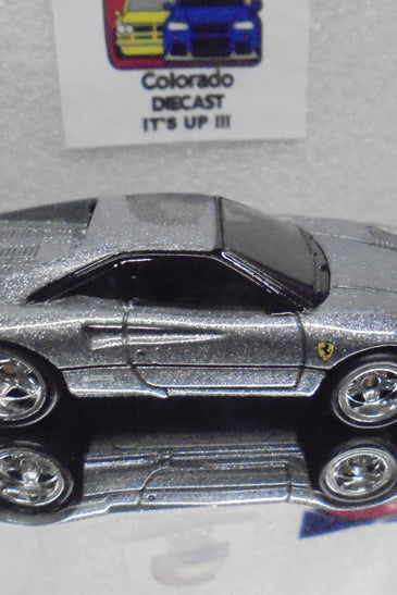 LOOSE HOT WHEELS CHASE SILVER FERRARI 288 GTO w/RR'S WHITE POR INITIALS