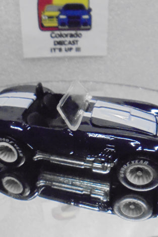 LOOSE HOT WHEELS BLUE SHELBY COBRA  w/RR'S