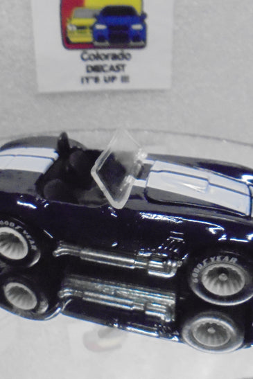 LOOSE HOT WHEELS BLUE SHELBY COBRA  w/RR'S