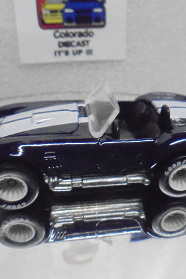 LOOSE HOT WHEELS BLUE SHELBY COBRA  w/RR'S