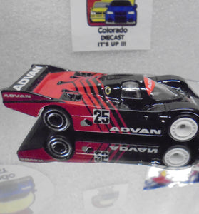 LOOSE HOT WHEELS BLACK/RED ADVAN PORSCHE 962 w/RR'S
