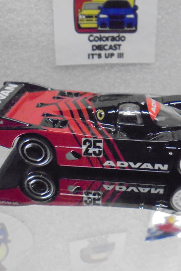 LOOSE HOT WHEELS BLACK/RED ADVAN PORSCHE 962 w/RR'S