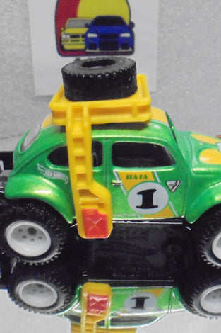 LOOSE HOT WHEELS GREEN VOLKSWAGEN BAJA BUG w/RR'S