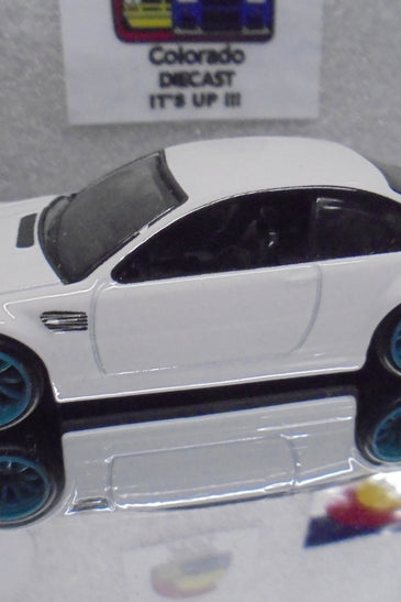LOOSE HOT WHEELS WHITE BMW M3 (E46) w/RR'S