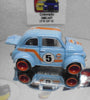 LOOSE HOT WHEELS BLUE GULF 60'S FIAT 500D MODIFICADO w/RR'S