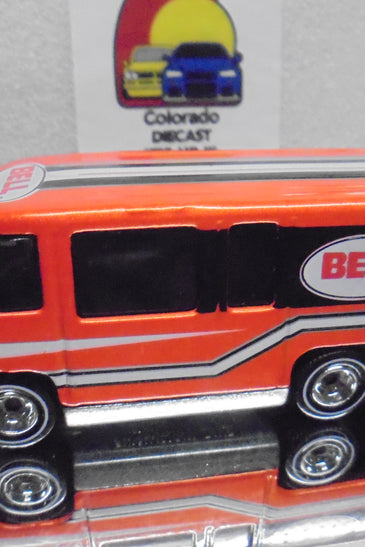 LOOSE HOT WHEELS ORANGE BELL GMC MOTORHOME w/RR'S
