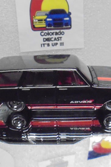 LOOSE HOT WHEELS BLACK ADVAN '69 NISSAN SKYLINE VAN w/RR'S