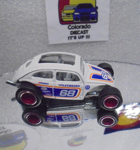 LOOSE HOT WHEELS WHITE #68 VOLKSWAGEN BUG w/RR'S