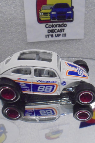 LOOSE HOT WHEELS WHITE #68 VOLKSWAGEN BUG w/RR'S