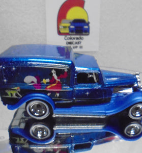 LOOSE HOT WHEELS BLUE DISNEY '34 FORD DELIVERY TRUCK w/RR'S
