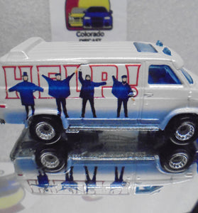 LOOSE HOT WHEELS WHITE THE BEATLES A-TEAM VAN w/RR'S