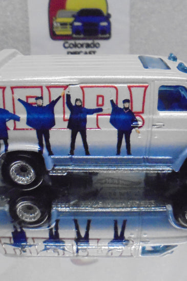 LOOSE HOT WHEELS WHITE THE BEATLES A-TEAM VAN w/RR'S