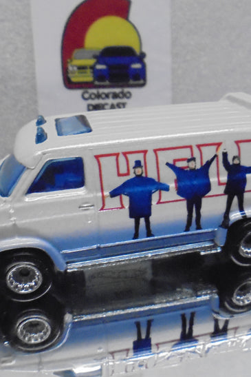LOOSE HOT WHEELS WHITE THE BEATLES A-TEAM VAN w/RR'S