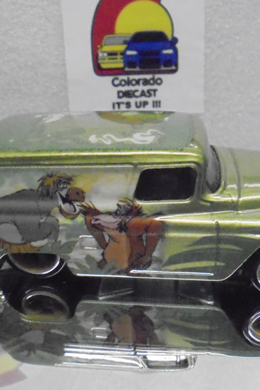 LOOSE HOT WHEELS GREEN JUNGLE BOOK '55 CHEVY PANEL TRUCK w/RR'S