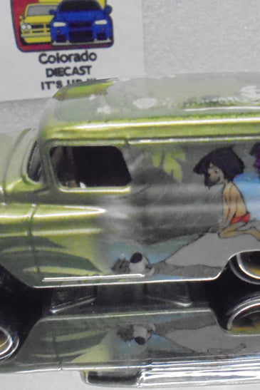 LOOSE HOT WHEELS GREEN JUNGLE BOOK '55 CHEVY PANEL TRUCK w/RR'S