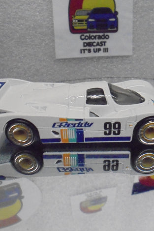 LOOSE HOT WHEELS WHITE GREDDY PORSCHE 962 w/RR'S