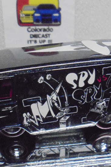 LOOSE HOT WHEELS BLACK SPY VS SPY '66 DODGE A100 VAN w/RR'S