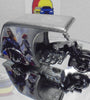 LOOSE HOT WHEELS SILVER CAPTAIN AMERICA 3 D-LIVERY w/RR'S