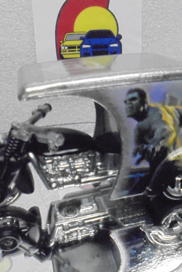 LOOSE HOT WHEELS SILVER CAPTAIN AMERICA 3 D-LIVERY w/RR'S