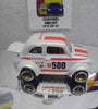 LOOSE HOT WHEELS WHITE 60'S FIAT 500D MODIFICADO w/RR'S