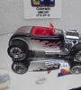 LOOSE HOT WHEELS BLACK w/FLAMES STREET RODDER w/REAL RIDERS