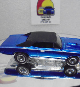 LOOSE HOT WHEELS BLUE '67 PONTIAC GTO w/REDLINE REAL RIDERS