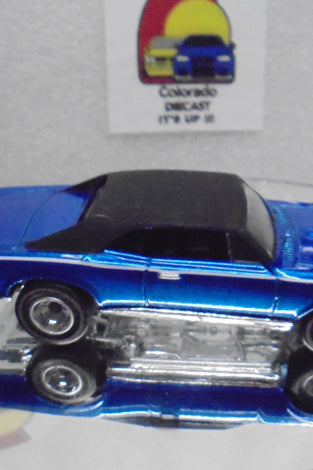 LOOSE HOT WHEELS BLUE '67 PONTIAC GTO w/REDLINE REAL RIDERS