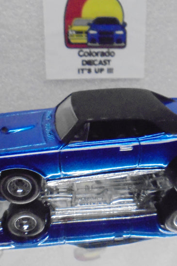 LOOSE HOT WHEELS BLUE '67 PONTIAC GTO w/REDLINE REAL RIDERS