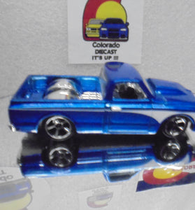 LOOSE HOT WHEELS BLUE CUSTOM '67 CHEVY C10 TRUCK (Copy)