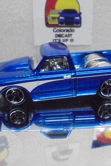 LOOSE HOT WHEELS BLUE CUSTOM '67 CHEVY C10 TRUCK