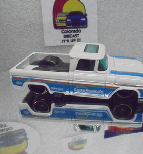LOOSE HOT WHEELS WHITE CUSTOM '62 CHEVY C10 TRUCK