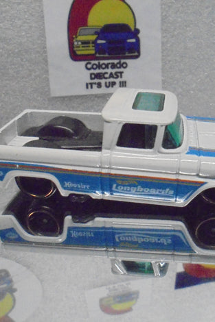 LOOSE HOT WHEELS WHITE CUSTOM '62 CHEVY C10 TRUCK