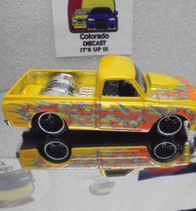 LOOSE HOT WHEELS YELLOW CUSTOM '67 CHEVY C10 TRUCK