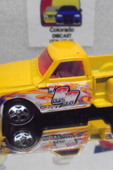 LOOSE HOT WHEELS YELLOW CUSTOM '69 CHEVY TRUCK