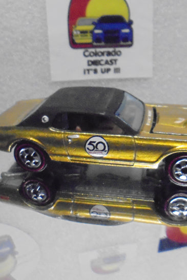 LOOSE HOT WHEELS ANNIVERSARY GOLD '68 MERCURY COUGAR w/REDLINES