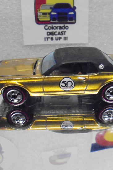 LOOSE HOT WHEELS ANNIVERSARY GOLD '68 MERCURY COUGAR w/REDLINES