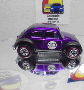 LOOSE HOT WHEELS ANNIVERSARY PURPLE VOLKSWAGEN BUG w/REDLINES