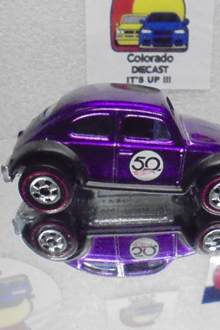LOOSE HOT WHEELS ANNIVERSARY PURPLE VOLKSWAGEN BUG w/REDLINES