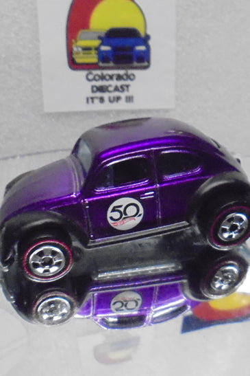 LOOSE HOT WHEELS ANNIVERSARY PURPLE VOLKSWAGEN BUG w/REDLINES