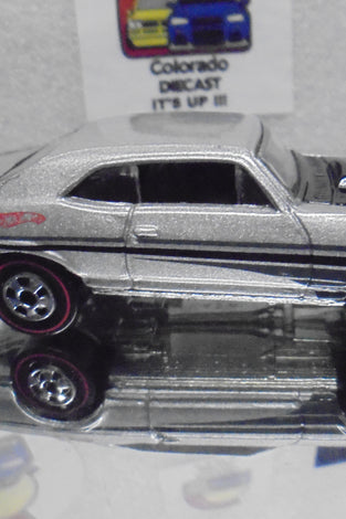 LOOSE HOT WHEELS SILVER '68 CHEVY NOVA w/REDLINES