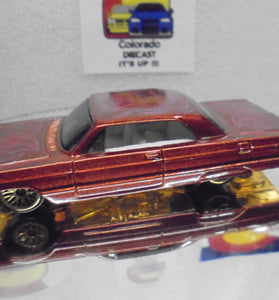 LOOSE HOT WHEELS BROWN w/PINSTIPRES '64 CHEVY IMPALA LOWRIDER