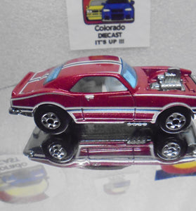 LOOSE HOT WHEELS RED CUSTOM CAMARO w/BLACKWALLS