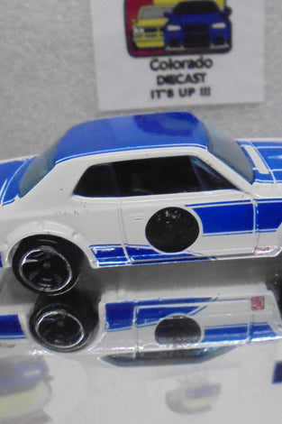 LOOSE HOT WHEELS BLUE/WHITE NISSAN SKYLINE 2000GT-R