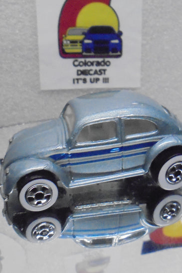 LOOSE HOT WHEELS BLUE VOLKSWAGEN BUG w/WHITEWALLS