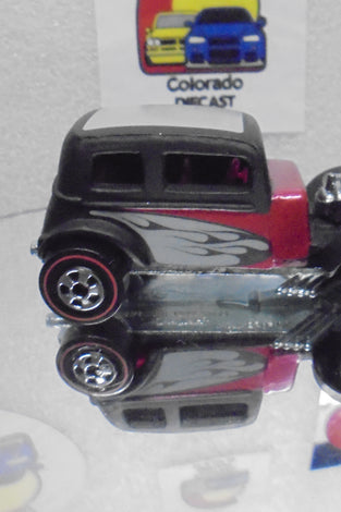 LOOSE HOT WHEELS BLACK '32 FORD VICKY w/REDLINES