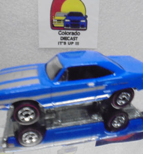 LOOSE HOT WHEELS BLUE'70 PLYMOUTH ROADRUNNER w/REDLINES