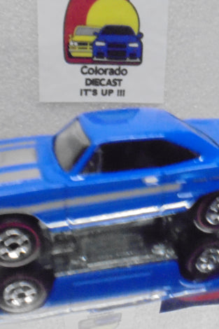 LOOSE HOT WHEELS BLUE'70 PLYMOUTH ROADRUNNER w/REDLINES